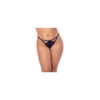 Nuisette grande taille bleu nuit et string 